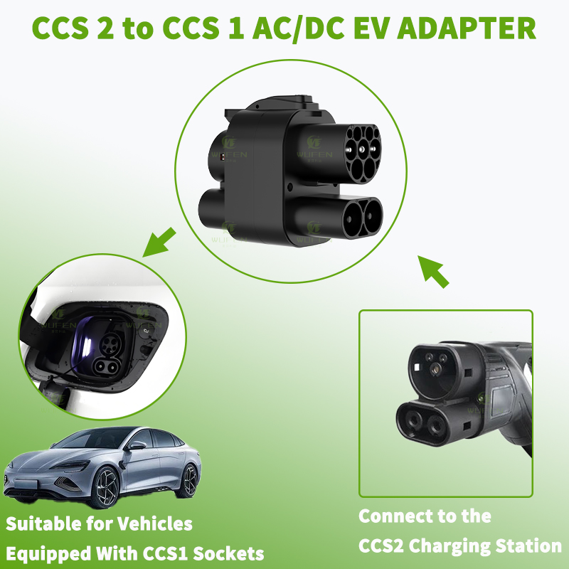 WUFEN Adaptador de carregament - Ccs2 To Ccs1 Fast Charge Adapter 250Kw avaliação e preço