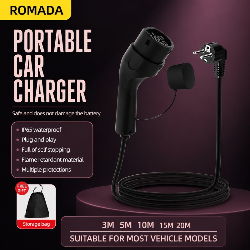 Carregador Portátil para Veícu - Portable Ev Charger 32A Type 2 Cee Plug avaliação e preço